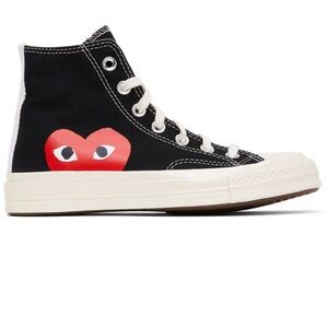 SOLD - Comme des Garçon Play black Converse